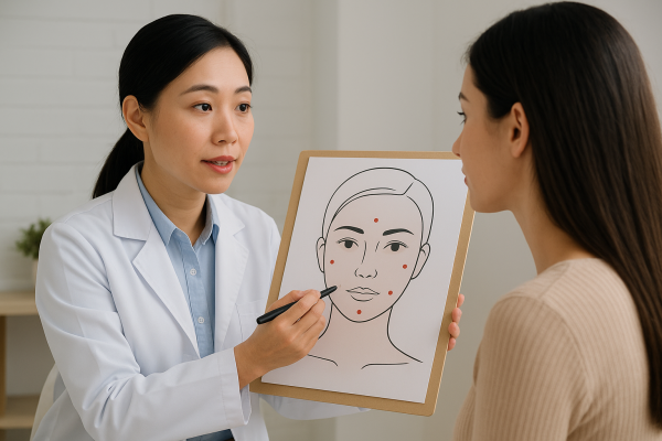 Chuyên gia phong thủy tư vấn vị trí tạo nốt ruồi son để cải thiện vận mệnh.