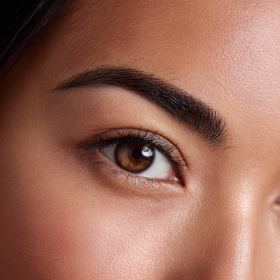 Mẫu phun mày Microshading với hiệu ứng hạt mịn, đều màu như tán bột trang điểm.