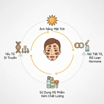 Biểu Đồ Nguyên Nhân Gây Nám Da