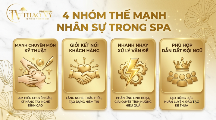 Phát huy thế mạnh nhân sự Spa để xây dựng đội ngũ chuyên nghiệp và vận hành hiệu quả